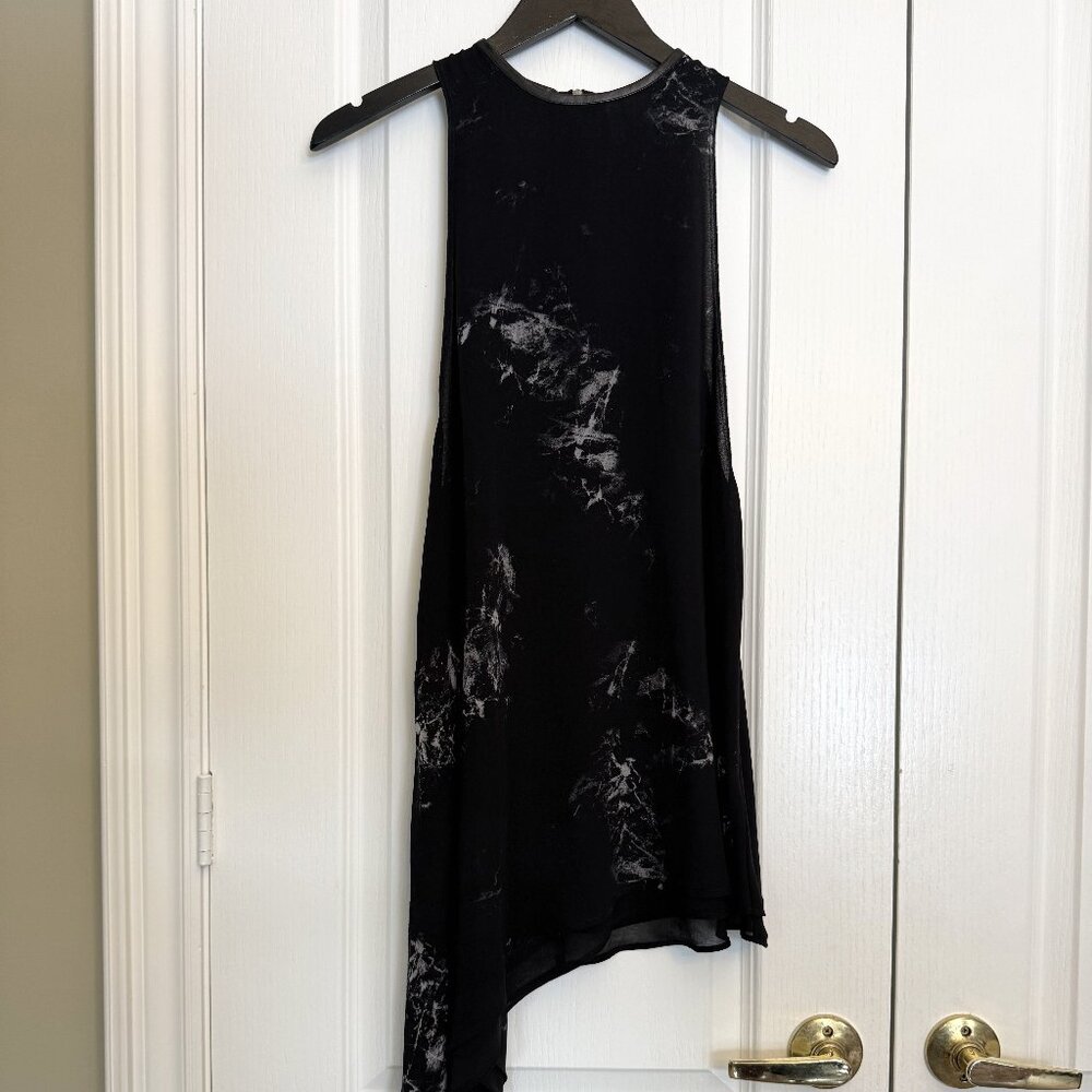 H&M Asymmetrical Long Marble Blouse